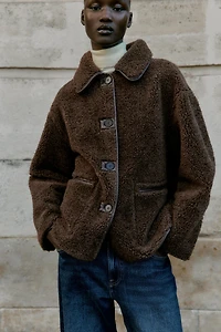 MANTEAU DOUBLE FACE RÉVERSIBLE