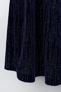 SPARKLY VELVET SKIRT