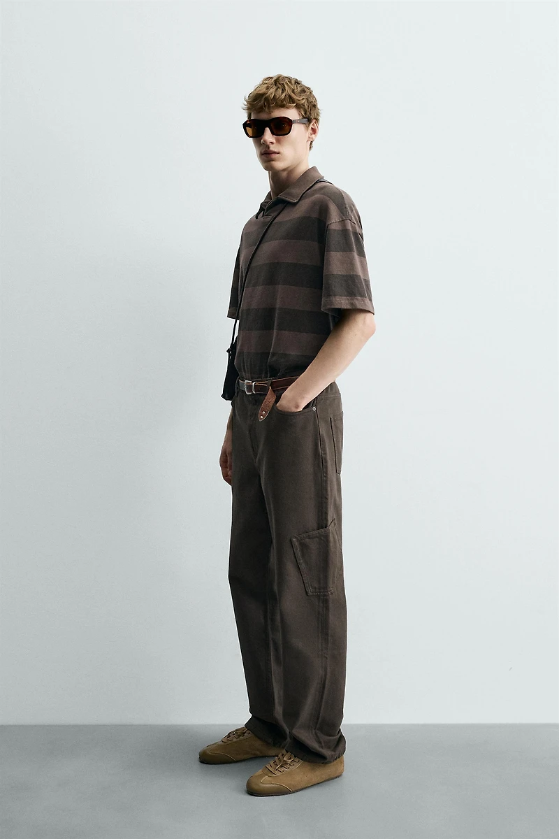 RELAXED FIT STRIPED POLO