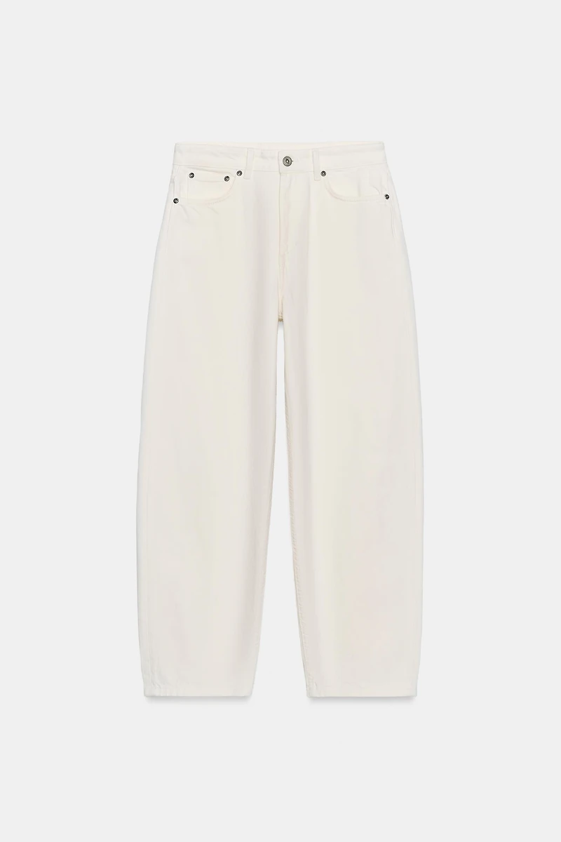 ZW COLLECTION TAPERED MID-RISE JEANS