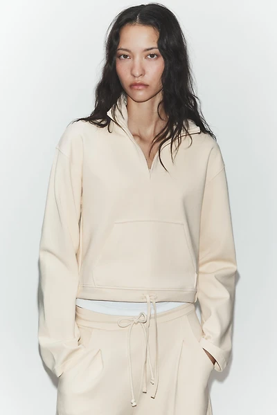 INTERLOCK POLO SWEATSHIRT