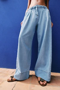 JEAN Z1975 À JAMBES LARGES TAILLE HAUTE PINCES