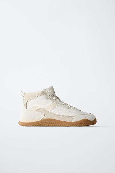 COLOR-BLOCK HIGH-TOP SNEAKERS