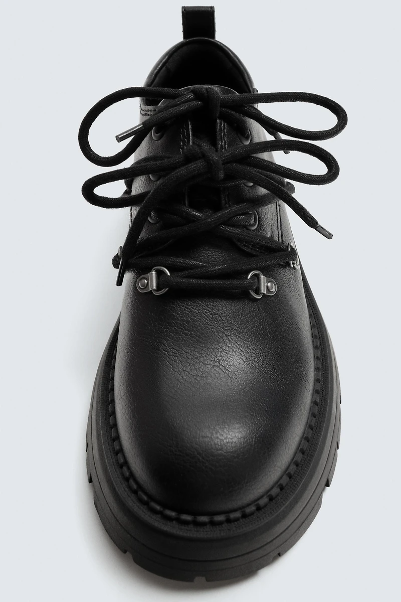 MULTI-LACE CHUNKY SHOES