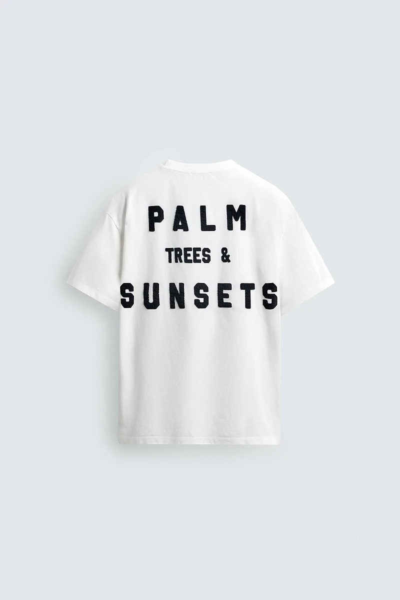 RELAXED FIT TEXT PATCH T-SHIRT