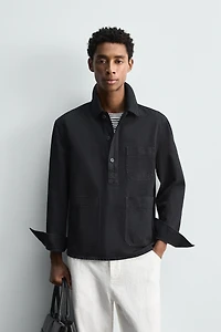 DENIM POLO SHIRT