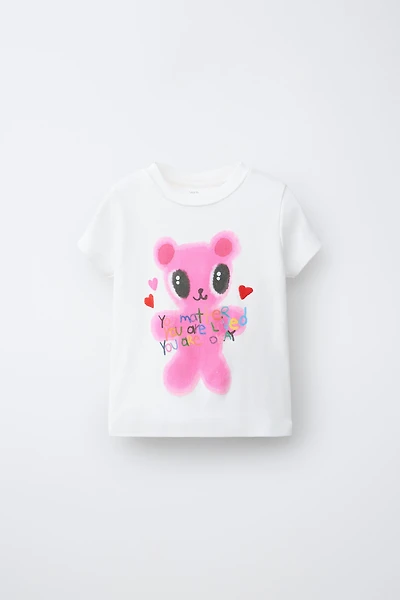T-SHIRT IMPRIMÉ OURSON