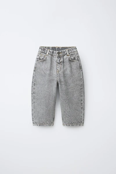 ACID WASH RELAXED BAGGY JEANS