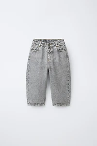ACID WASH RELAXED BAGGY JEANS