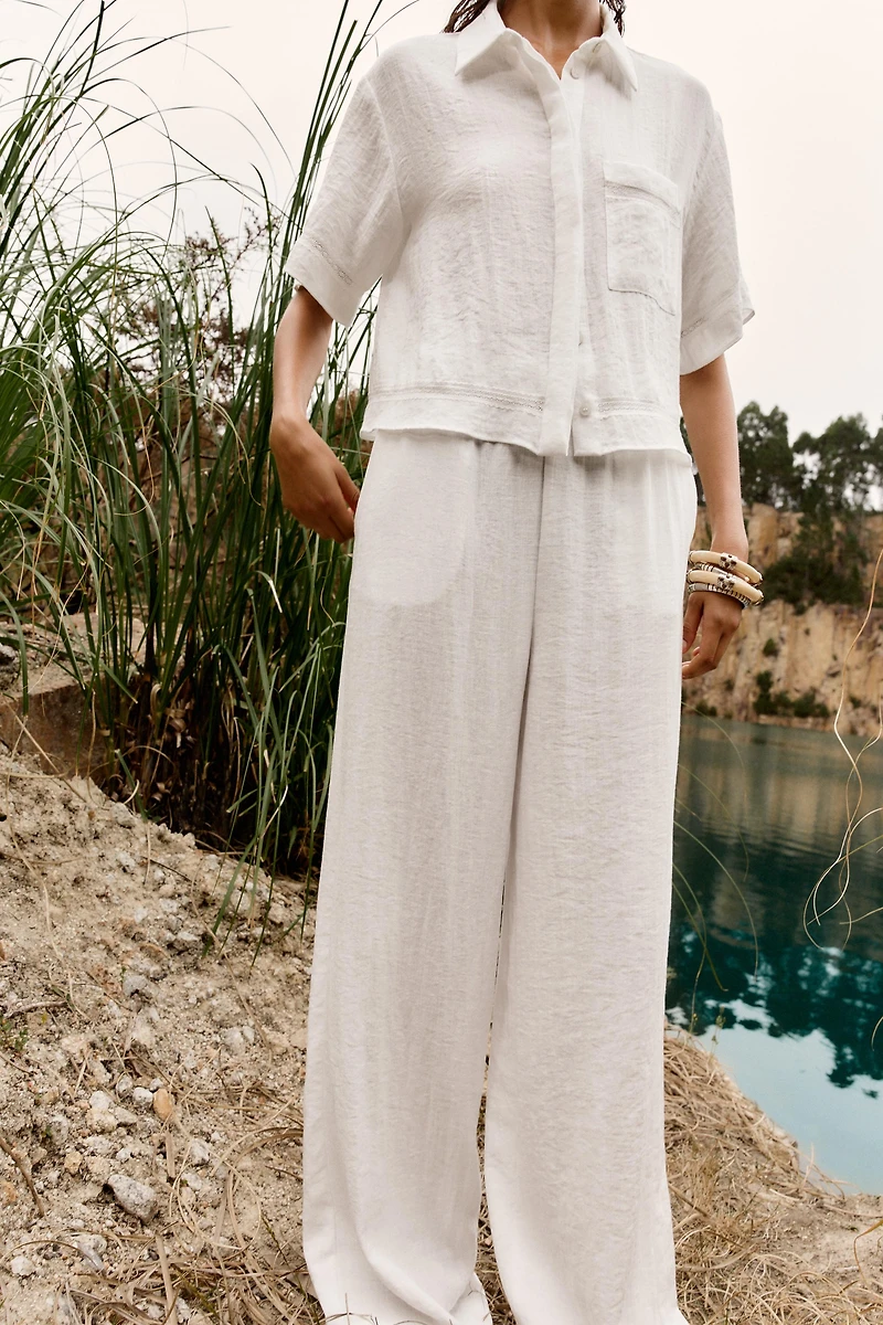 PANTALON LARGE RUSTIQUE