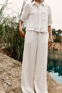 PANTALON LARGE RUSTIQUE