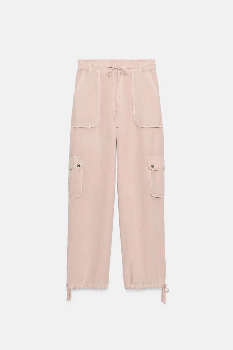 WASHED EFFECT CARGO PANTS