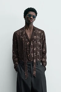 LIMITED EDITION SEQUIN SEMI-SHEER SHIRT