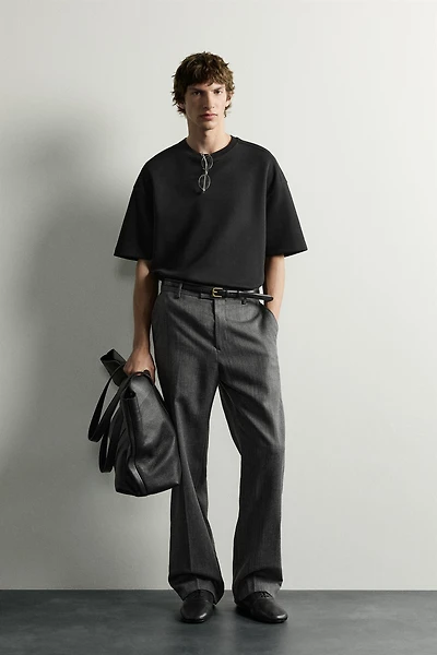 RELAXED FIT INTERLOCK SWEATSHIRT