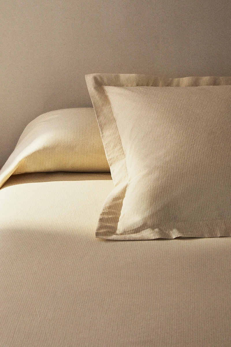 STRIPED SEERSUCKER COTTON DUVET COVER