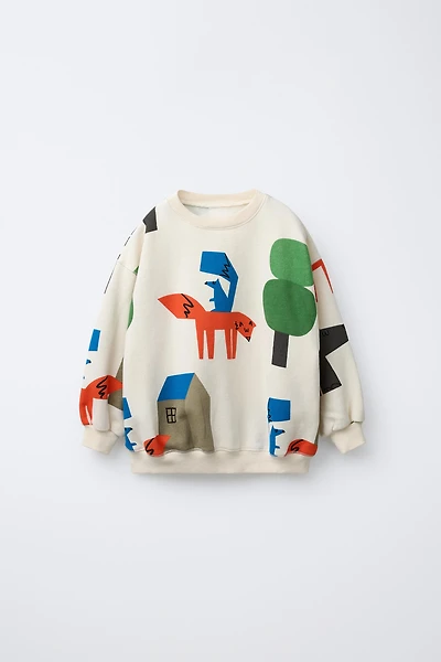 FOREST PRINT SWEATSHIRT