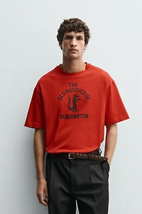 CONTRAST PRINT T-SHIRT