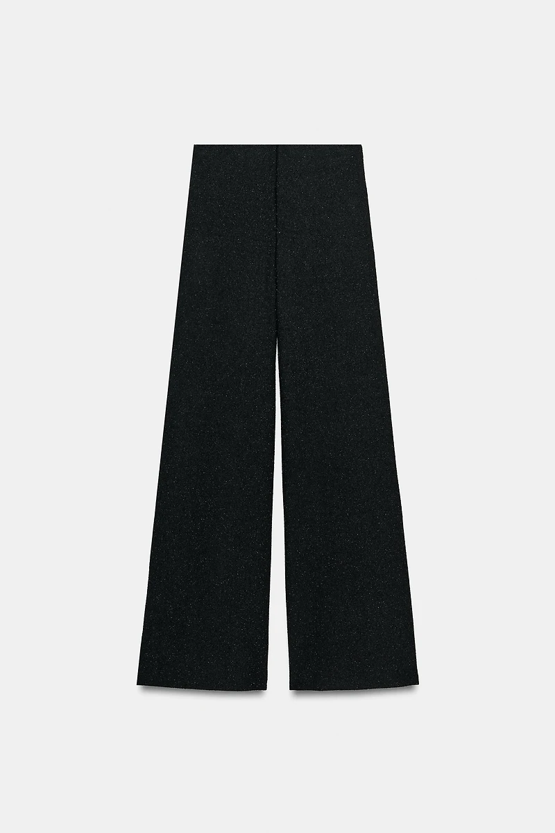 METALLIC THREAD BOUCLÉ PANTS