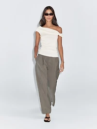 Draped top with knot detail