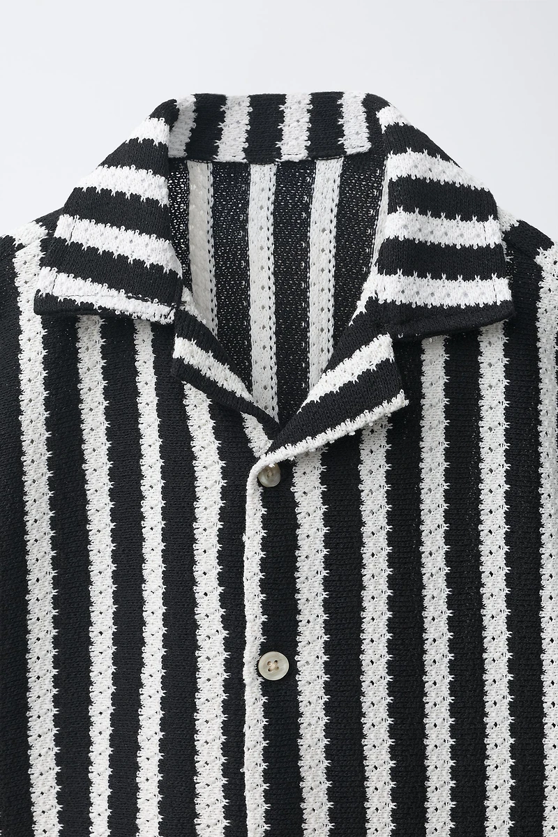 STRIPED KNIT SHIRT
