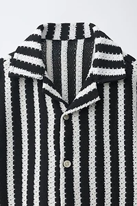 STRIPED KNIT SHIRT