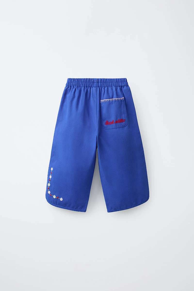 PANTALON BAGGY BRODÉ SISSEL EDELBO X ZARA KIDS