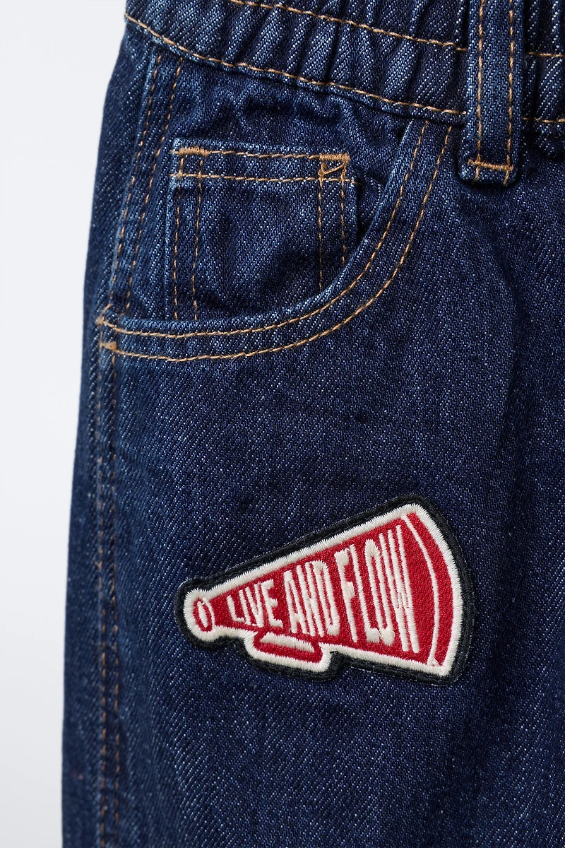 PATCHED BAGGY JEANS