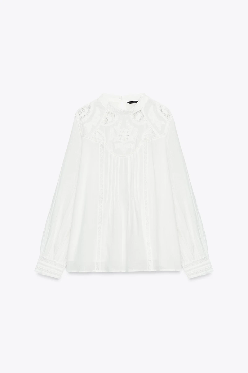 BLOUSE BRODÉE FLEURS