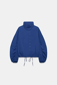 TECHNICAL FABRIC BUTTON JACKET
