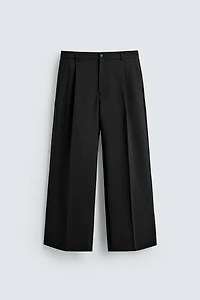 PLEATED SUIT PANTS