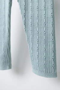 POINTELLE KNIT LEGGINGS