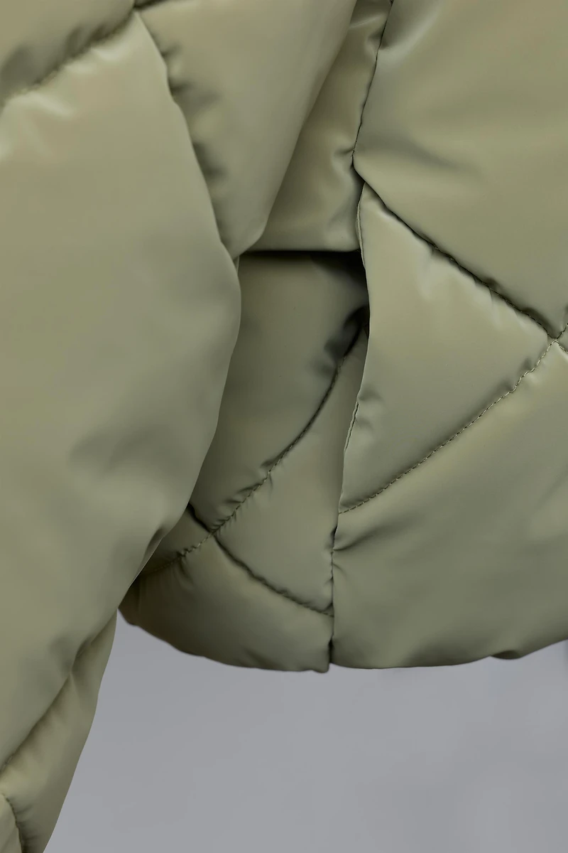 VESTE REMBOURRÉE EFFET GOMMÉ