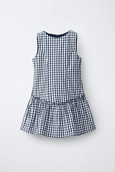 PLAID PRINT DRESS