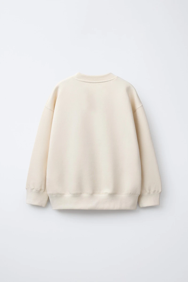 EMBROIDERED TEXT SWEATSHIRT