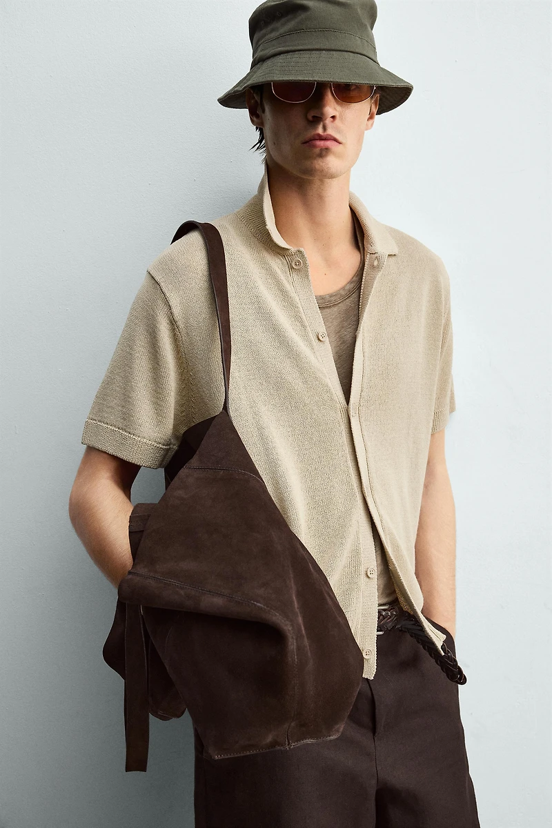 RELAXED FIT KNIT SHIRT