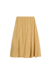 Total look 100% silk flowing midi skirt