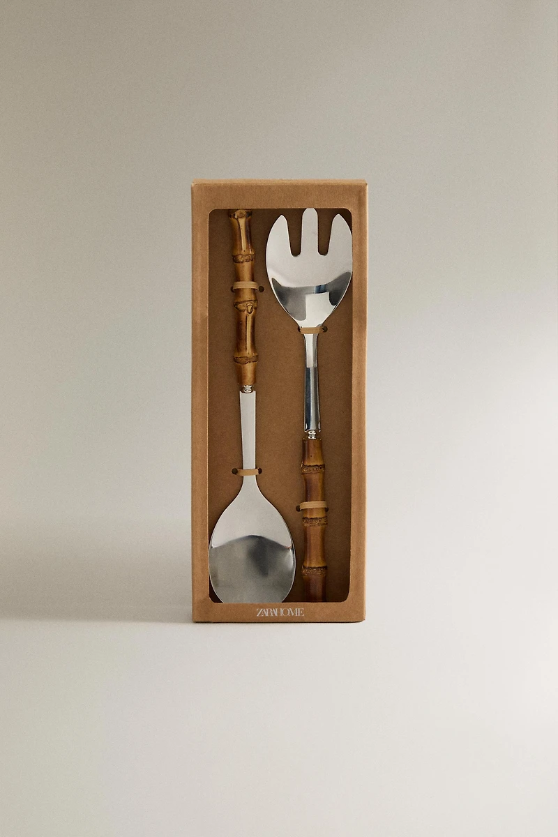 BAMBOO SALAD CUTLERY SET (SET OF 2)