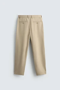 STRAIGHT FIT STRETCH PANTS