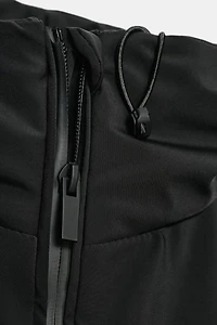 WATER REPELLENT WINDPROOF PUFFER JACKET WITH HOODIE