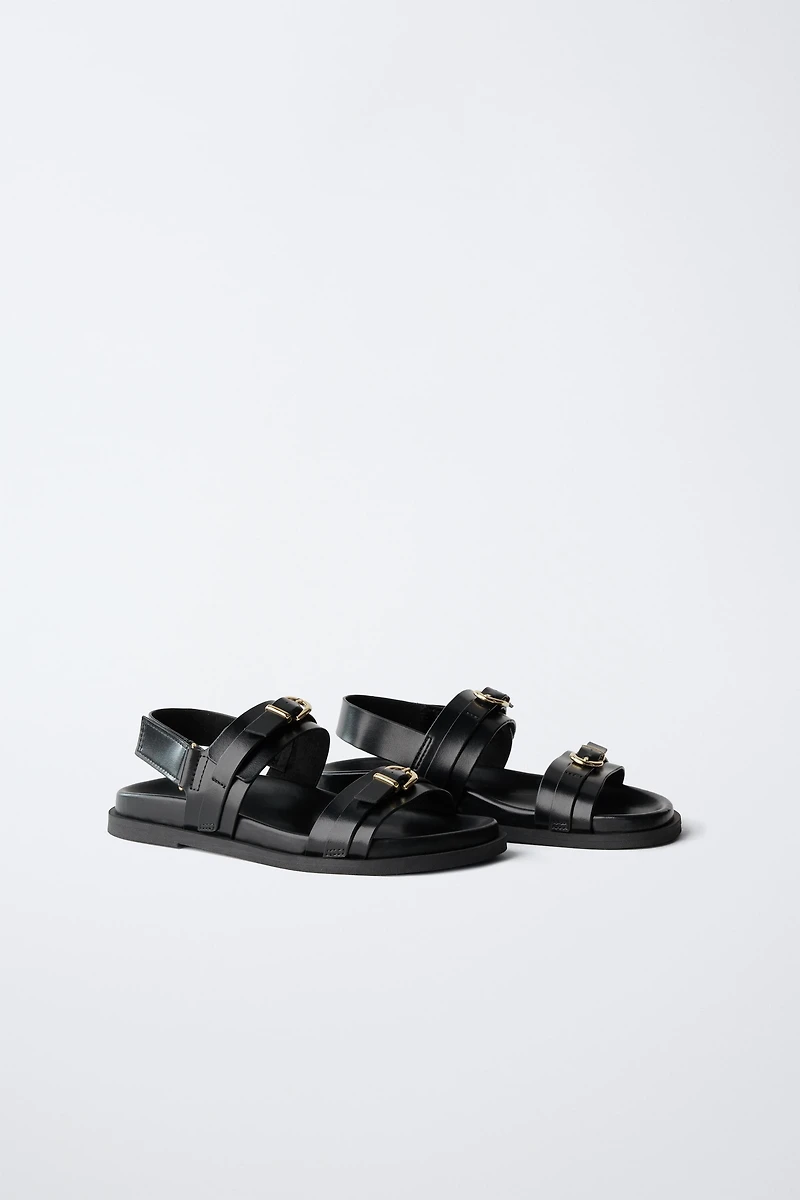 BUCKLED SANDALS