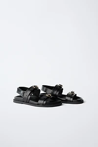 BUCKLED SANDALS