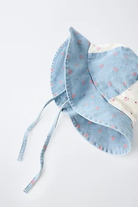 FLORAL PATCHWORK BUCKET HAT