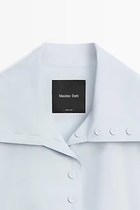 Cropped button jacket