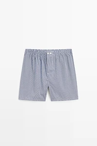 100% cotton micro-check boxers
