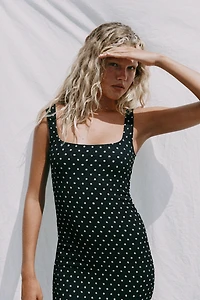 TEXTURED MIDI DRESS