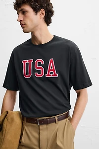 PATCH TEXT T-SHIRT