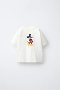 T-SHIRT BRODÉ POINT DE CROIX MICKEY MOUSE © DISNEY