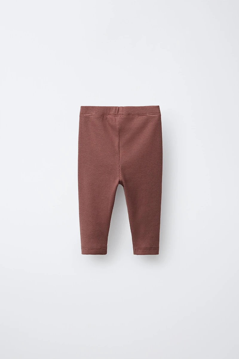 LOT DE DEUX LEGGINGS UNIS