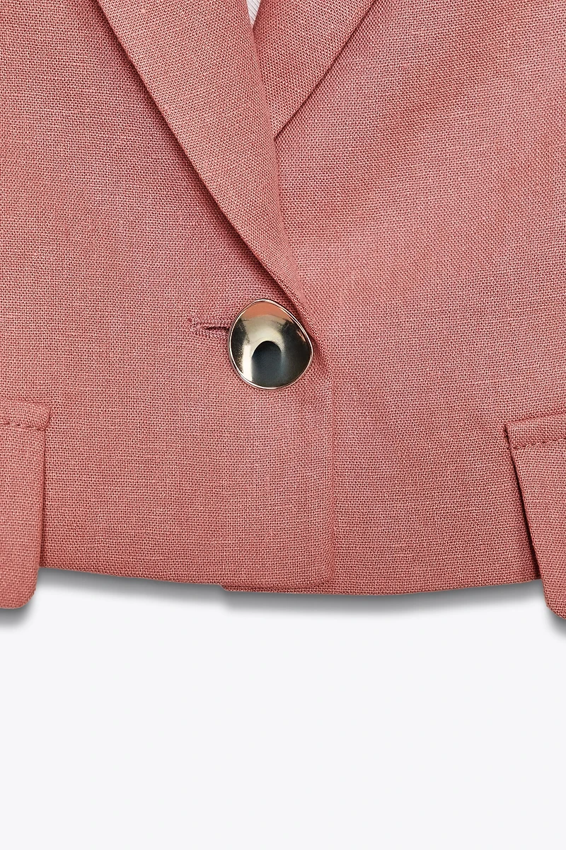 LINEN FLAP SHORT VEST