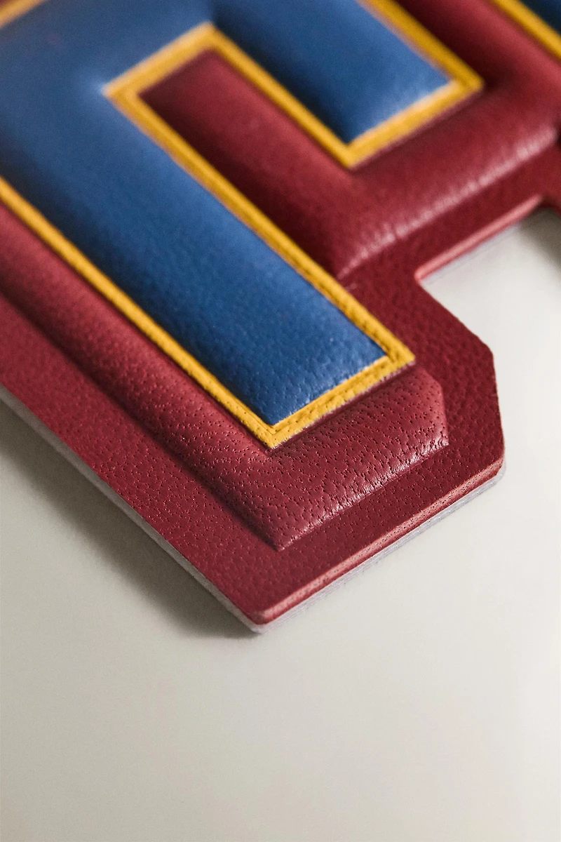 LEATHER LETTER E PATCH
